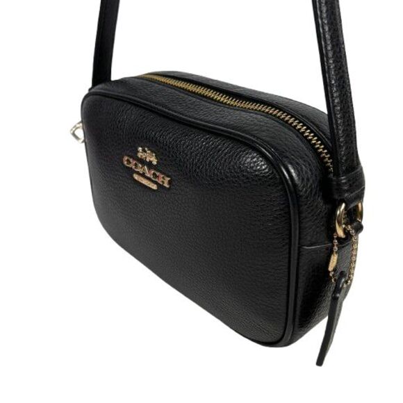 Coach Black Pebbled Leather Mini Jamie Camera Crossbody Bag Shoulder CA069 - Picture 3 of 16
